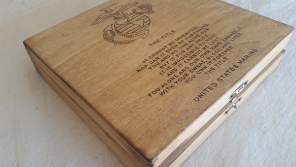 The Title - United States Marine Corps Keepsake Box
