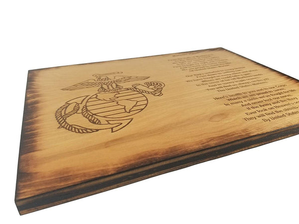 Marine Corps Hymn 8.5" x 11.5" Sign - Marines' Hymn