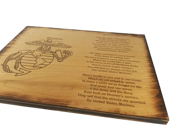 Marine Corps Hymn 8.5" x 11.5" Sign - Marines' Hymn