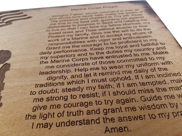 Marine Corps Prayer Sign - USMC Prayer - USMC Gift - 8.5 x 11.5 Marine Corps Prayer Sign