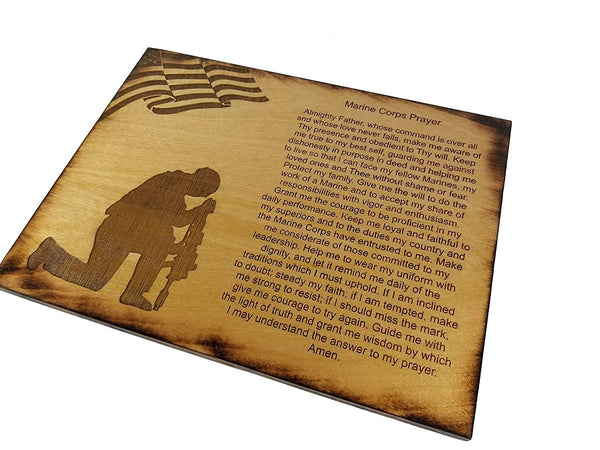 Marine Corps Prayer Sign - USMC Prayer - USMC Gift - 8.5 x 11.5 Marine Corps Prayer Sign