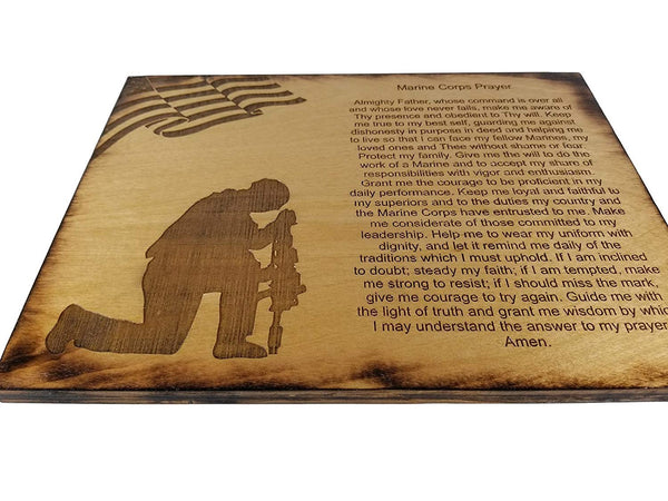 Marine Corps Prayer Sign - USMC Prayer - USMC Gift - 8.5 x 11.5 Marine Corps Prayer Sign