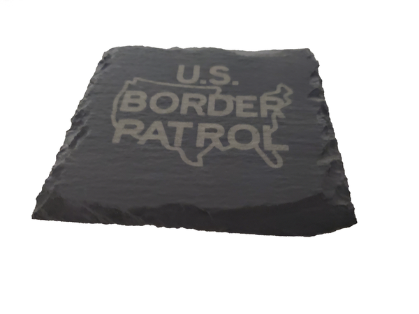 US Border Patrol Slate Coaster Set