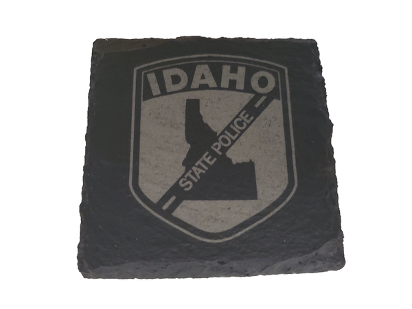 Idaho State Police Slate Coaster Set - Idaho State Trooper Graduation Gift - State Police - ISP Law Enforcement