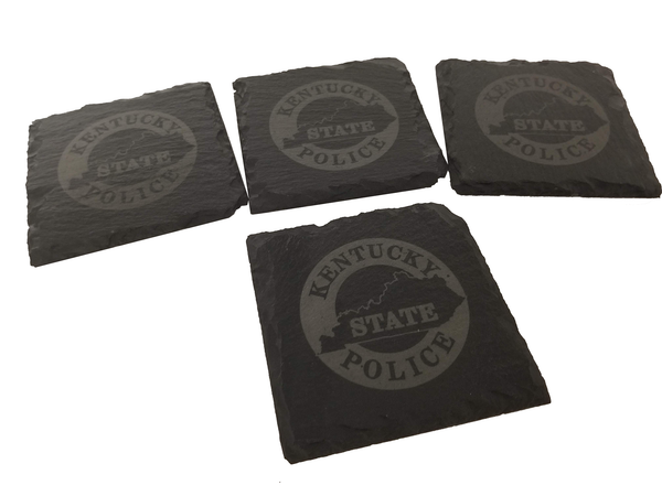 Kentucky State Police Slate Coaster Set