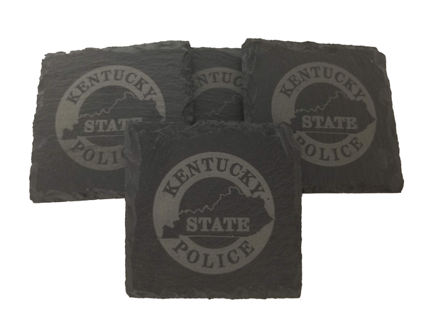 Kentucky State Police Slate Coaster Set