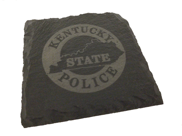 Kentucky State Police Slate Coaster Set