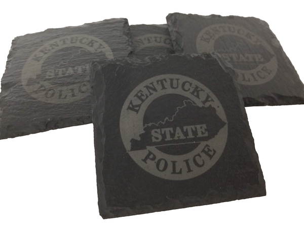Kentucky State Police Slate Coaster Set