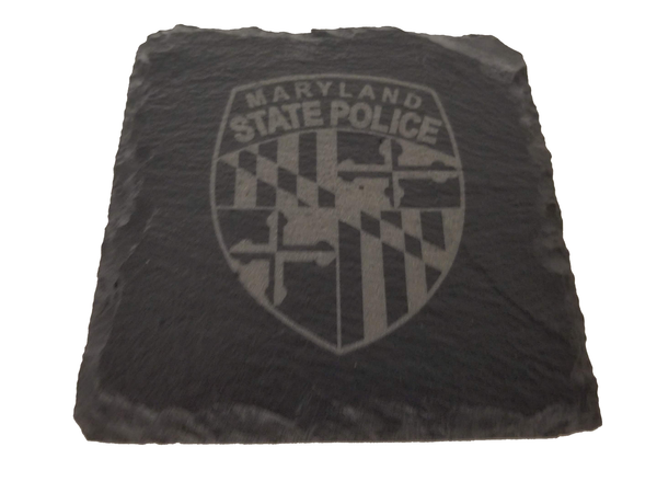 Maryland State Police Slate Coaster Set