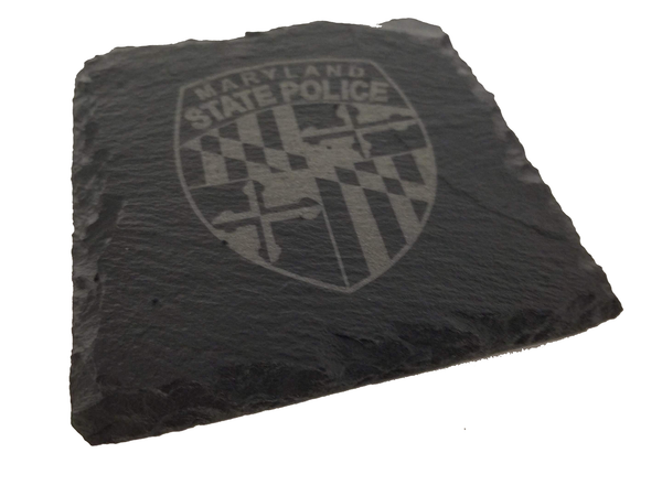 Maryland State Police Slate Coaster Set