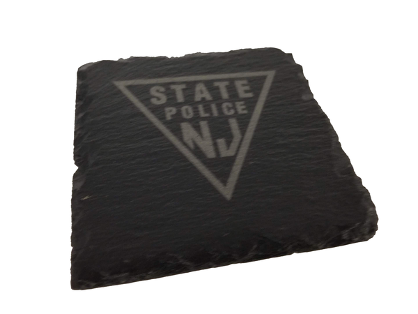 New Jersey State Police Slate Coaster Set
