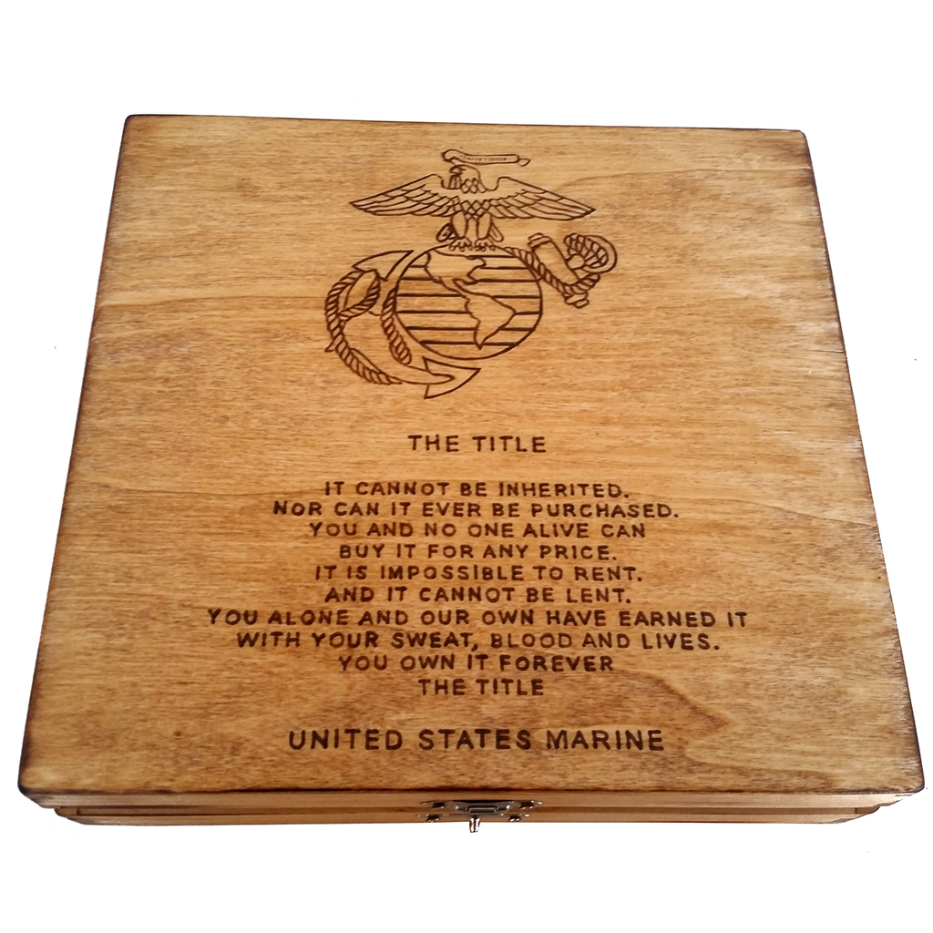 The Title - United States Marine Corps Keepsake Box
