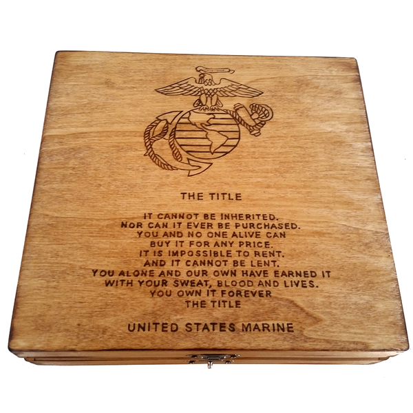 The Title - United States Marine Corps Keepsake Box