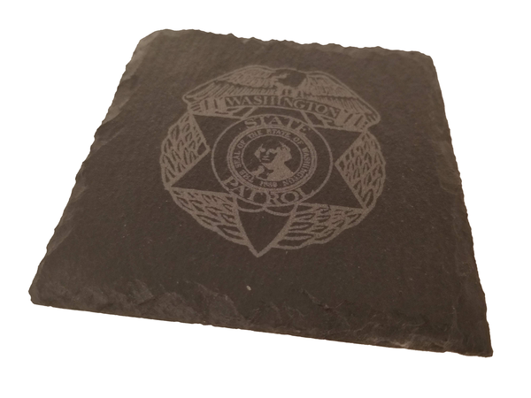 Washington State Patrol Slate Coaster Set