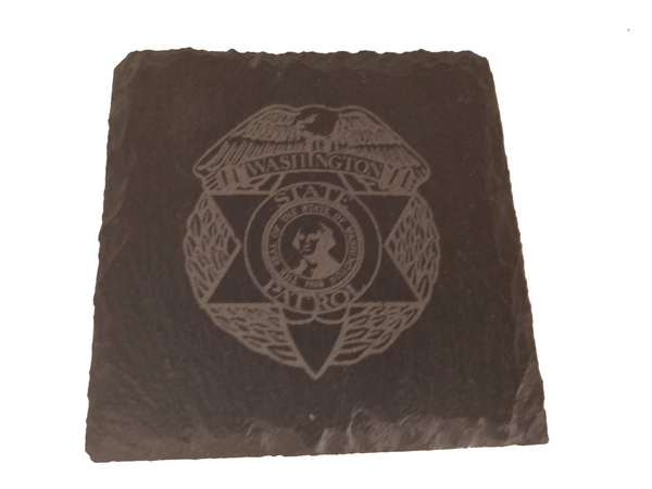 Washington State Patrol Slate Coaster Set