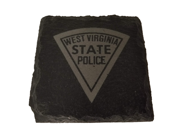 West Virginia State Police Slate Coaster Set