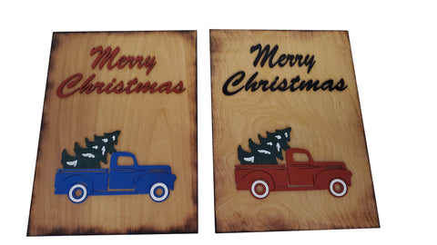 Merry Christmas Truck Sign