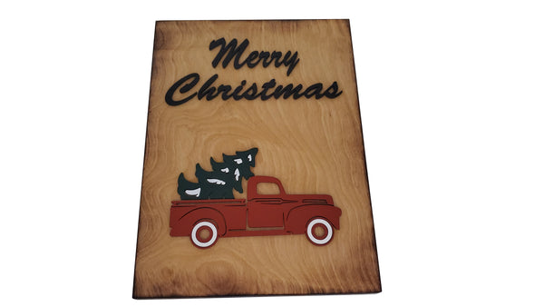 Merry Christmas Truck Sign