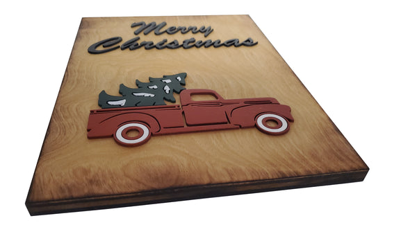 Merry Christmas Truck Sign