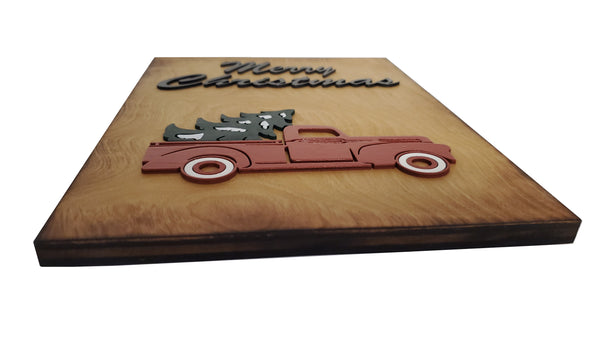 Merry Christmas Truck Sign