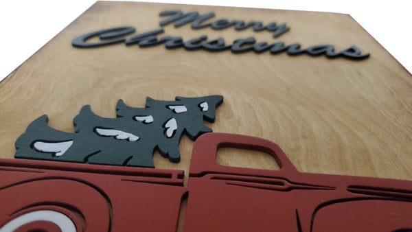 Merry Christmas Truck Sign