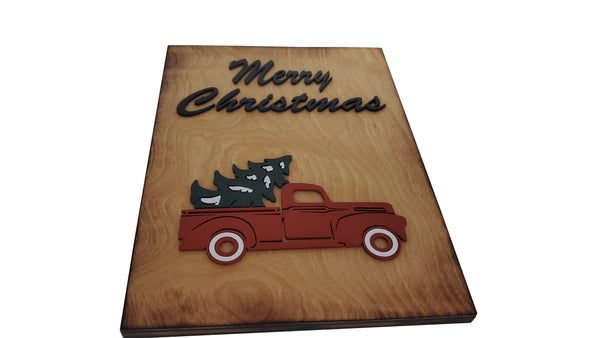 Merry Christmas Truck Sign