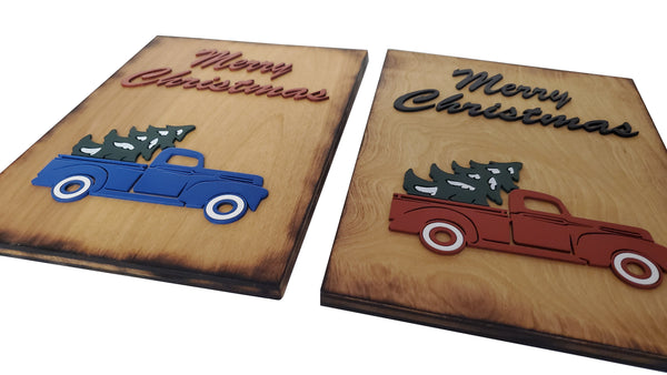 Merry Christmas Truck Sign